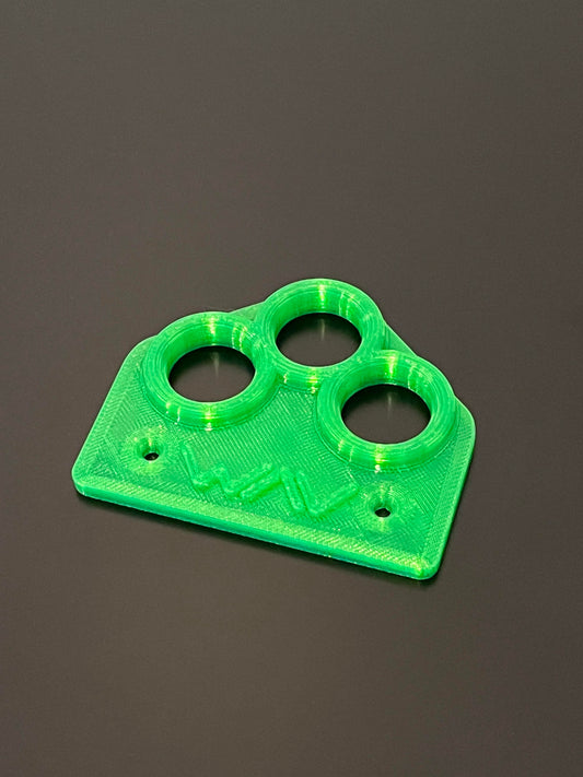 1" Triple Hole Flat