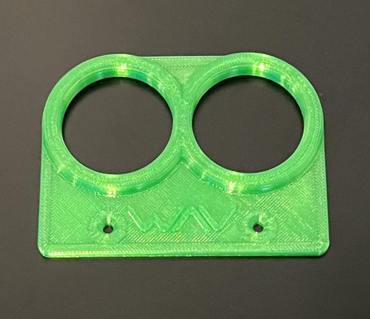 2" Double Hole Bracket Flat